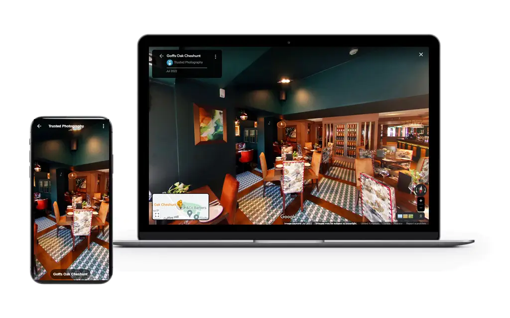 Virtual Tours for pubs and bars on different devices